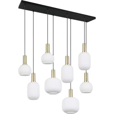 Trio Modelo 319800808 Lámpara Colgante - Latón Blanco Trio Modelo 319800808 Lámpara Colgante - Latón Blanco