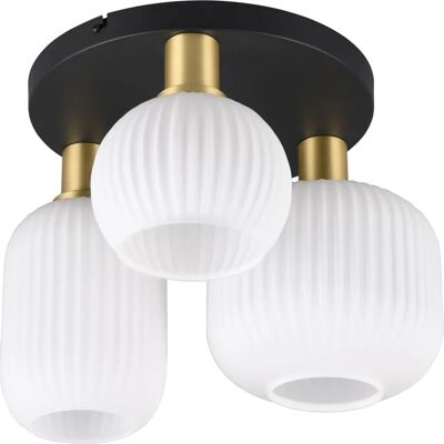 Plafonnier TRIO DIVA 3 Lampes Laiton - Éclairage de plafond Plafonnier TRIO DIVA 3 Lampes Laiton - Éclairage de plafond