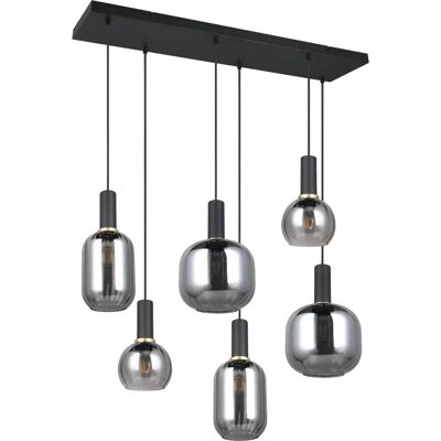 Trio Leuchten DIVA - 6-flammige schwarze Pendelleuchte Trio Leuchten DIVA - 6-flammige schwarze Pendelleuchte
