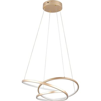 TRIO DARVIN Gold Pendelleuchte - Einstellbar, Dimmbar 34W, 4500lm TRIO DARVIN Gold Pendelleuchte - Einstellbar, Dimmbar 34W, 4500lm
