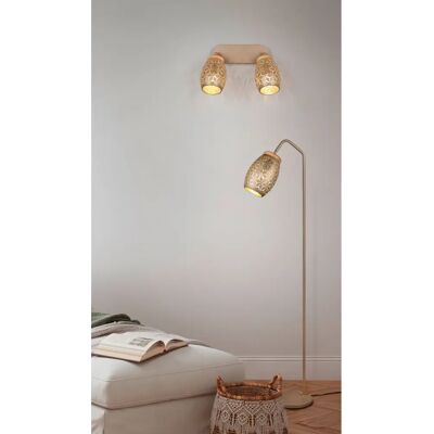 TRIO LIGHTING Bidar - Metall Kaffe Stehlampe TRIO LIGHTING Bidar - Metall Kaffe Stehlampe