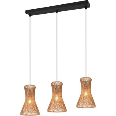 REALITY LEUCHTEN - Pendellampa - Naturliga fibrer, 75cm, Svart/Brown - Pendellampa REALITY LEUCHTEN - Pendellampa - Naturliga fibrer, 75cm, Svart/Brown - Pendellampa