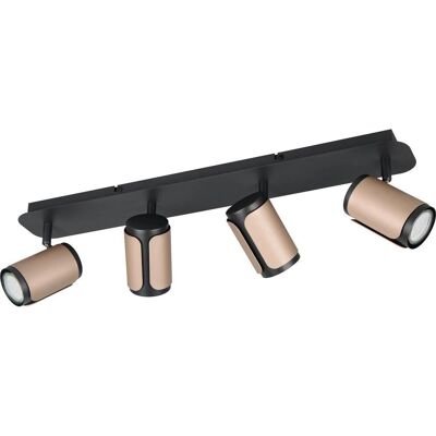 TRIO GILLAN Deckenstrahler - Verstellbar GU10, Schwarz, Kaffee TRIO GILLAN Deckenstrahler - Verstellbar GU10, Schwarz, Kaffee