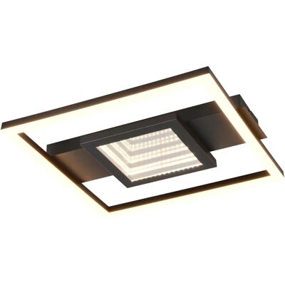 Wheeler Schwarze quadratische Deckenleuchte - Deckenlampe Wheeler Schwarze quadratische Deckenleuchte - Deckenlampe