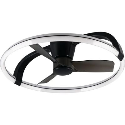 Lampada da soffitto LED STOCKHOLM con Ventilatore, Telecomando, Nero - Ventilatore da soffitto con luce Lampada da soffitto LED STOCKHOLM con Ventilatore, Telecomando, Nero - Ventilatore da soffitto con luce