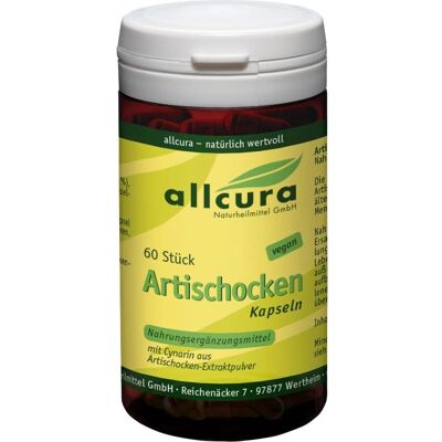 Allcura Artischocken Kapseln - Nahrungsergänzung Allcura Artischocken Kapseln - Nahrungsergänzung
