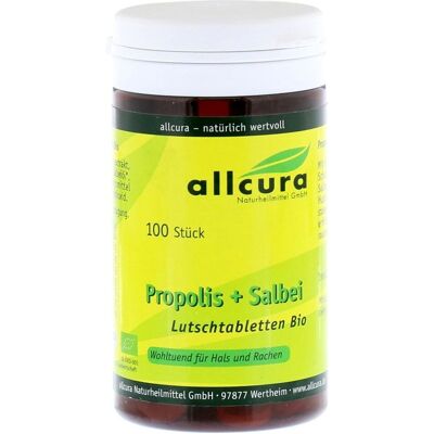 Allcura Propolis Salbei Lutschtabletten - Bio Allcura Propolis Salbei Lutschtabletten - Bio