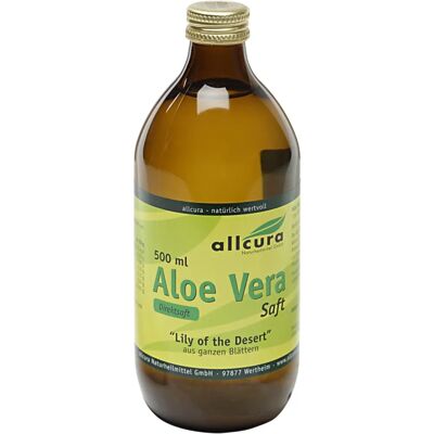 Allcura Aloe Vera Saft - Ganzblatt - 500ml Allcura Aloe Vera Saft - Ganzblatt - 500ml
