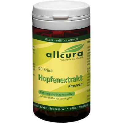 Allcura Hopfen Extrakt Kapseln - Nahrungsergänzung Allcura Hopfen Extrakt Kapseln - Nahrungsergänzung