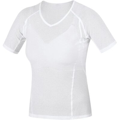 GORE WEAR Camiseta de base branca para mulheres - Leve, absorve umidade GORE WEAR Camiseta de base branca para mulheres - Leve, absorve umidade