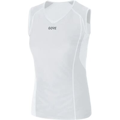 Gore Wear Windstopper Camiseta Interior Feminina Sem Mangas - Cinza/Branco - Base Layer Gore Wear Windstopper Camiseta Interior Feminina Sem Mangas - Cinza/Branco - Base Layer
