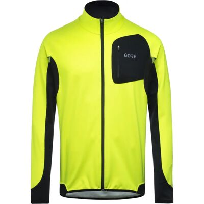 Gore Wear R3 Partial GORE WINDSTOPPER Camisa - Amarela Fluorescente - Homem Gore Wear R3 Partial GORE WINDSTOPPER Camisa - Amarela Fluorescente - Homem