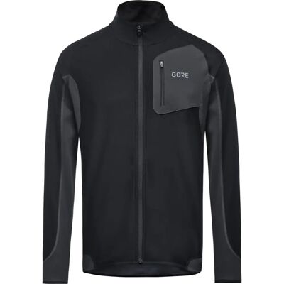 GORE WEAR R3 Partial Windstopper Chemise - homme - noir/terra gris GORE WEAR R3 Partial Windstopper Chemise - homme - noir/terra gris