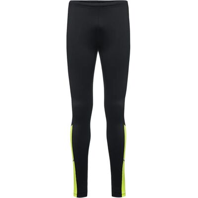 Gore R3 Thermo Calças de Corrida - Preto Amarelo - Calças de corrida Gore R3 Thermo Calças de Corrida - Preto Amarelo - Calças de corrida