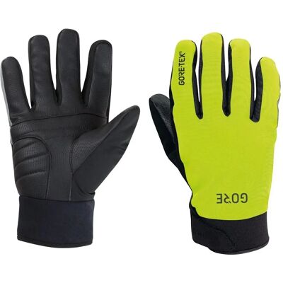 Gore Wear C5 Gore-Tex Thermo Gloves - Unisex - Yellow/Black - Size 5 Gore Wear C5 Gore-Tex Thermo Gloves - Unisex - Yellow/Black - Size 5