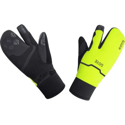 Gore Wear GTX Infinium Thermo Split Gloves - XS - Schwarz/Neon Gelb - Fahrradhandschuhe Gore Wear GTX Infinium Thermo Split Gloves - XS - Schwarz/Neon Gelb - Fahrradhandschuhe