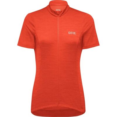 GOREWEAR Womens C3 Jersey - Red - Lightweight Cycling Jersey GOREWEAR Womens C3 Jersey - Red - Lightweight Cycling Jersey