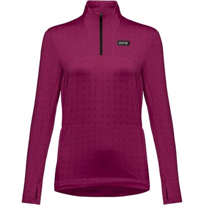 GORE WEAR Dames Thermo Loopshirt - paars - 36 GORE WEAR Dames Thermo Loopshirt - paars - 36