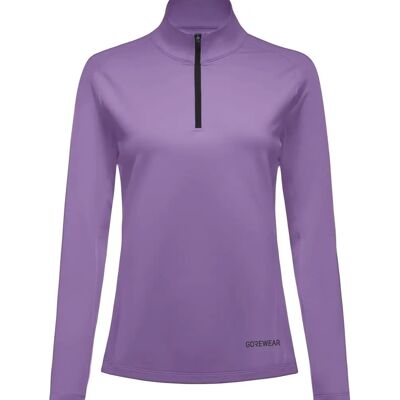 Gore Wear Lila Mid Zip Laufshirt - T-Shirt Gore Wear Lila Mid Zip Laufshirt - T-Shirt