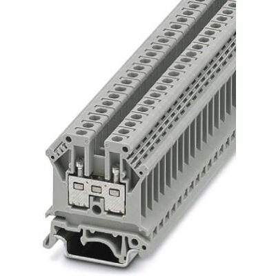 Phoenix Contact UK 4 terminal - Grijs - DIN Rail Feed Through Phoenix Contact UK 4 terminal - Grijs - DIN Rail Feed Through