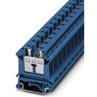 Phoenix Contact UIK 16 BU Klemmenblock - 1 Ebene, Blau, 12,2 mm, 400 V Phoenix Contact UIK 16 BU Klemmenblock - 1 Ebene, Blau, 12,2 mm, 400 V