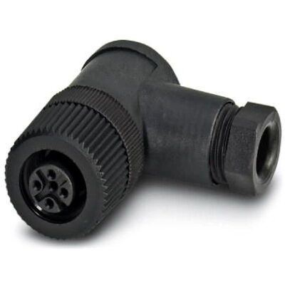 Phoenix Contact M12 Weiblicher Anschluss - Sensor/Stellantrieb - 4 Pole - Schwarz - IP67 - Rund gewinkelt Phoenix Contact M12 Weiblicher Anschluss - Sensor/Stellantrieb - 4 Pole - Schwarz - IP67 - Rund gewinkelt