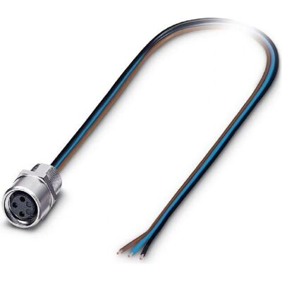 Conector circular M8 Phoenix Contact - IP67, 3 polos, montaje pasante, 48V, 4A - Conector eléctrico Conector circular M8 Phoenix Contact - IP67, 3 polos, montaje pasante, 48V, 4A - Conector eléctrico