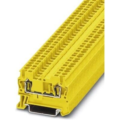 Phoenix Contact 3037083 Terminalblock - Gelb - 2-Kanal - 5,2mm - DIN-Aufnahme Phoenix Contact 3037083 Terminalblock - Gelb - 2-Kanal - 5,2mm - DIN-Aufnahme