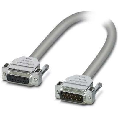 Phoenix Contact - CABLE-D15SUB/B/S/600/KONFEK/S - 6 m abgeschirmtes D-Sub 15-poliges Seriellkabel Phoenix Contact - CABLE-D15SUB/B/S/600/KONFEK/S - 6 m abgeschirmtes D-Sub 15-poliges Seriellkabel