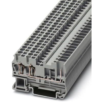 Phoenix Contact ST 2,5-TWIN/ 1P terminalblock - Fjäderklämma, Grå Phoenix Contact ST 2,5-TWIN/ 1P terminalblock - Fjäderklämma, Grå