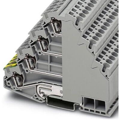 Phoenix Contact - ST 4-PE/3L Anschlussklemme - 4 Etagen, Grau Phoenix Contact - ST 4-PE/3L Anschlussklemme - 4 Etagen, Grau