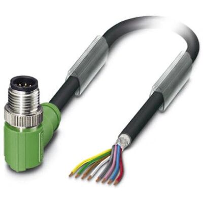 Phoenix Contact 1522817 Sensor/aktuator-kabel - 1,5 m, 8 stift, svart, IP65/IP67 Phoenix Contact 1522817 Sensor/aktuator-kabel - 1,5 m, 8 stift, svart, IP65/IP67