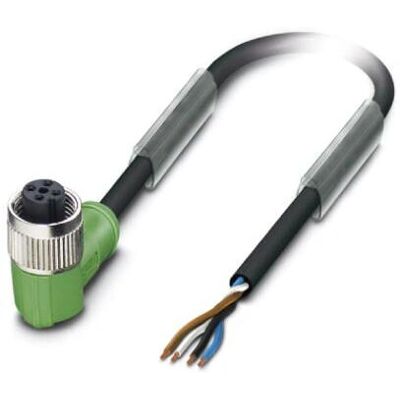 Phoenix 1527731 sensors/aktuator kabel - 10m, svart, M12, vinklad Phoenix 1527731 sensors/aktuator kabel - 10m, svart, M12, vinklad