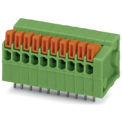 Phoenix Contact 1700198 Terminal Block - PCB, 5 Poles, Green Phoenix Contact 1700198 Terminal Block - PCB, 5 Poles, Green