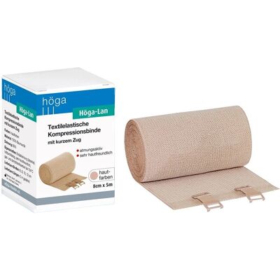Höga - Rugalmas textil kompressziós kötszer 8cm x 5m - Kötés Höga - Rugalmas textil kompressziós kötszer 8cm x 5m - Kötés