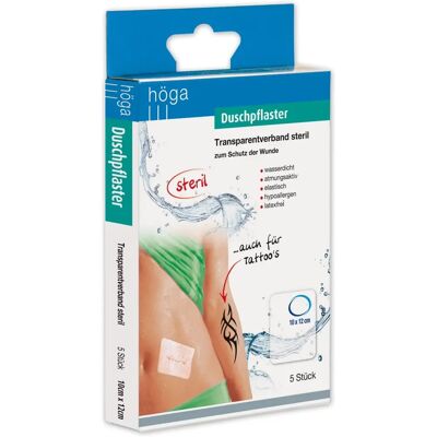 HÖGA-PHARM G. Höcherl Duschpflaster - 10x12cm Wasserfest Transparentverband HÖGA-PHARM G. Höcherl Duschpflaster - 10x12cm Wasserfest Transparentverband