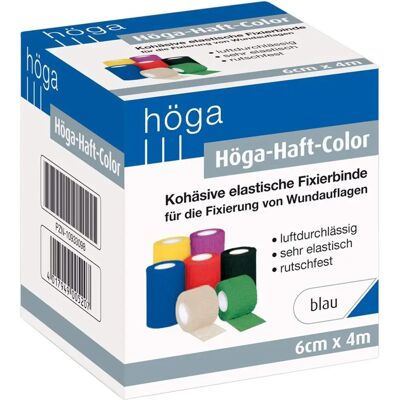 Höga - Elastic Adhesive Bandage - Blue - 6 cm x 4 m Höga - Elastic Adhesive Bandage - Blue - 6 cm x 4 m