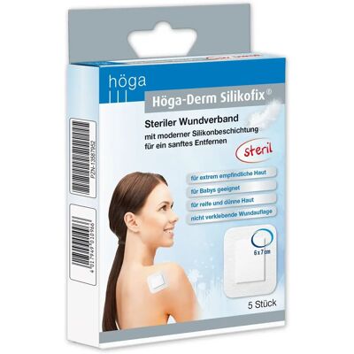 Höga Derm Silikofix 6cm x 7cm - Wundverband Höga Derm Silikofix 6cm x 7cm - Wundverband