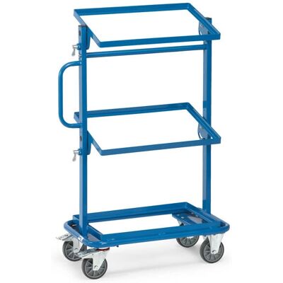 Fetra Beistellwagen - Offener Rahmen, 2 Ebenen, 50kg Fetra Beistellwagen - Offener Rahmen, 2 Ebenen, 50kg