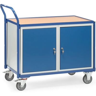 Fetra Model 2633 Werkbankwagen - Staal, Lichtgrijs/Blauw - 300kg Capaciteit Fetra Model 2633 Werkbankwagen - Staal, Lichtgrijs/Blauw - 300kg Capaciteit