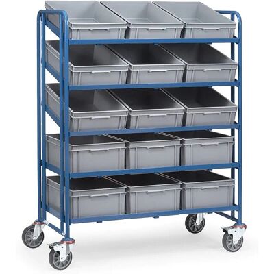 Fetra Handkar - 1398 Stalen Rek Trolley - Lichtgewicht Stalen Constructie Fetra Handkar - 1398 Stalen Rek Trolley - Lichtgewicht Stalen Constructie
