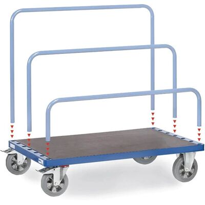 Fetra 4465-1 Handwagen - Stahl, 1200kg Tragkraft Fetra 4465-1 Handwagen - Stahl, 1200kg Tragkraft