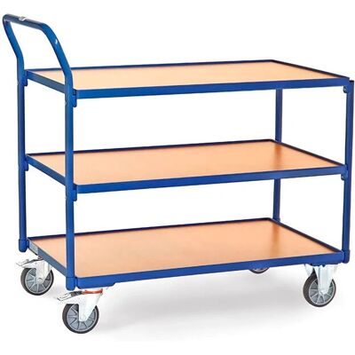 Fetra Tischwagen 2750 - Holzwerkstoffplatten, 3 Ebenen Fetra Tischwagen 2750 - Holzwerkstoffplatten, 3 Ebenen