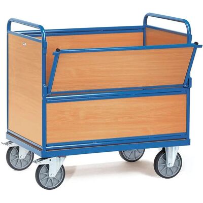 Fetra Handkar - 2872 Houten en stalen transportwagen Fetra Handkar - 2872 Houten en stalen transportwagen