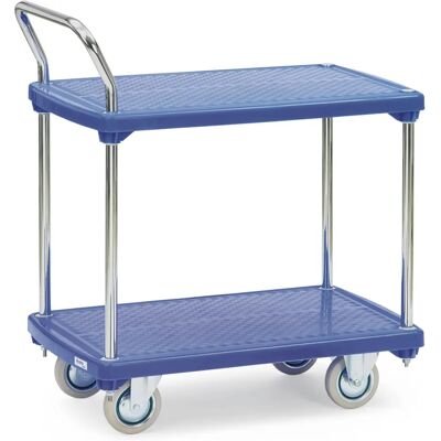Fetra - 3132 - Platforme plastique - 2 niveaux - Chariot plateforme - Publicité Fetra - 3132 - Platforme plastique - 2 niveaux - Chariot plateforme - Publicité