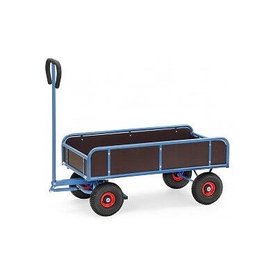 Fetra Handwagen met 4 wanden luchtbanden laadoppervlak 1145x645 mm, 400kg - Hand truck Fetra Handwagen met 4 wanden luchtbanden laadoppervlak 1145x645 mm, 400kg - Hand truck