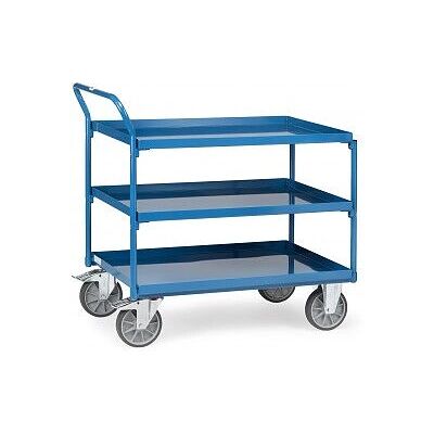 Fetra Handwagen Stahl Transportwagen - 3 Ebenen - 400kg Tragkraft Fetra Handwagen Stahl Transportwagen - 3 Ebenen - 400kg Tragkraft