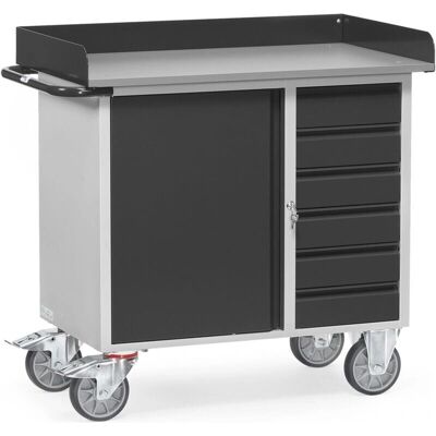 Fetra Chariot d'atelier 400kg 1 Niveau avec Porte - Chariot d'atelier - Publicité Fetra Chariot d'atelier 400kg 1 Niveau avec Porte - Chariot d'atelier - Publicité