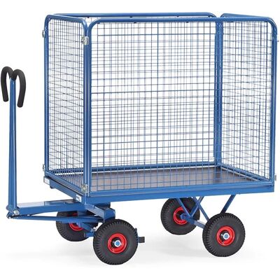 Fetra 6443L Handkar - Staal, Blauw, 1000 mm hoog - Transportkar Fetra 6443L Handkar - Staal, Blauw, 1000 mm hoog - Transportkar