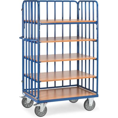 Fetra 8352-1 Carrello per ristorazione - 5 mensole, telaio in acciaio, blu Fetra 8352-1 Carrello per ristorazione - 5 mensole, telaio in acciaio, blu